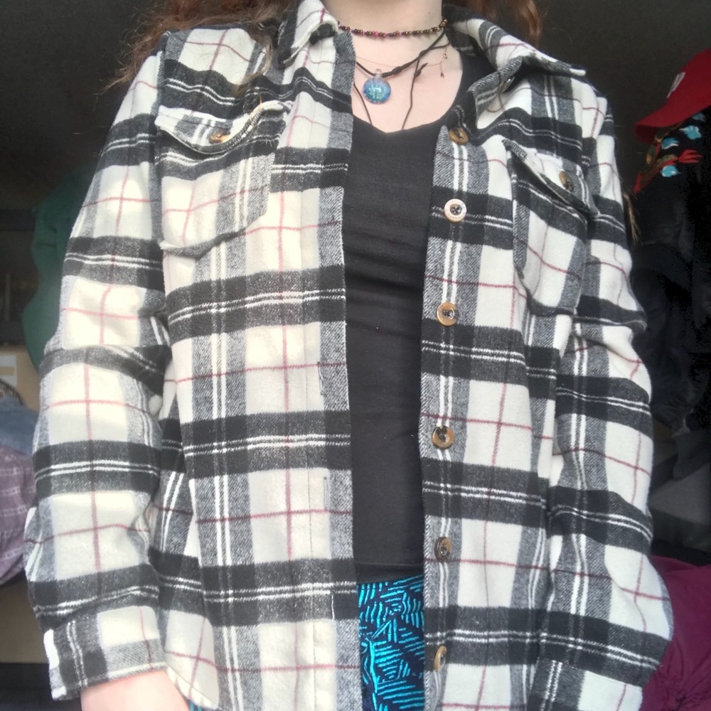 Warm black and white Forever 21 Flannel